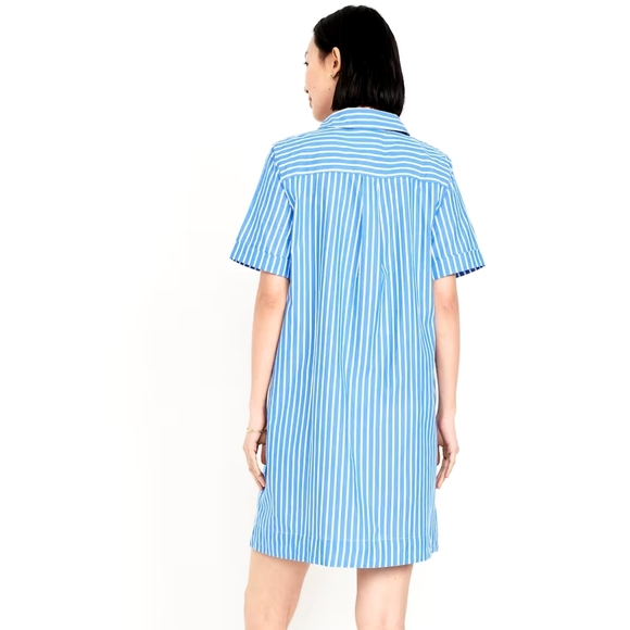 OLD NAVY Striped Mini Shirt Dress Size XL - Picture 2 of 5
